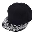 Boné de Beisebol Quanhaigou Snapback com Estampa Paisley Floral
