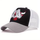Boné de beisebol Reds Bulls Anime para crianças 56-58 cm ajustável