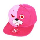 Boné de beisebol rosa anime para homens e mulheres - poliéster