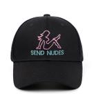 Boné de beisebol Sends Nudes Anime Snapback Hat em fibra acrílica