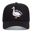 Boné de beisebol Sillys Gooses Anime Snapback Hat algodão preto Boné de beisebol Sillys Gooses Anime Snapback Hat algodão preto