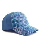 Boné de beisebol Trucker com design de strass completo para adultos
