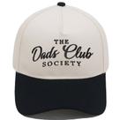 Boné de beisebol Trucker Cotton em dois tons bordado bege/preto