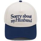 Boné de beisebol Trucker Desculpe pelo meu marido Cotton Navy