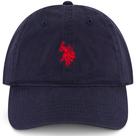 Boné de beisebol U.S. Polo Assn. Algodão de sarja lavado azul marinho