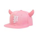 Boné De Beisebol Unissex Ajustável Com Bordado De Letra P E Chifres De Boi, Estilo Hip-hop, Casual,