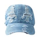 Boné De Beisebol Unissex Vintage Em Denim Lavado, Respirável, Para Primavera E Verão, Com Proteção