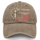Boné de beisebol US 250 Years Freedoms 1776-2026 bordado