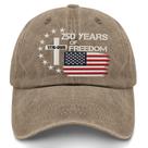 Boné de beisebol US 250 Years Freedoms 1776-2026 bordado
