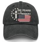Boné de beisebol US 250 Years Freedoms 1776-2026 bordado