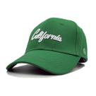 Boné de beisebol verde californiano para adultos em jeans