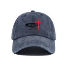 Boné de beisebol vintage de algodão lavado Jesus & Cross Print