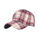 Boné De Beisebol Xadrez Masculino E Feminino Para Primavera, Verão E Inverno, Com Proteção Solar E