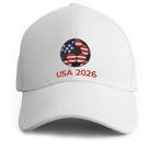 Boné de beisebol Zeptrix World Cup Soccer 2026 USA Branco