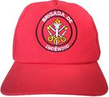 Boné De Brim Vermelho Com Bordado Brigada De Emergência Para Socorristas E Bombeiros Civis Oficial Boné De Brim Vermelho Com Bordado Brigada De Emergência Para Socorristas E Bombeiros Civis Oficial