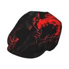 bone de Copão com Estampa de Caveira Fumegante com Fumaça Vermelha - bone de Copão com Estampa de Caveira Fumegante com Fumaça Vermelha -