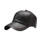 Boné De Couro Masculino Quente Para Outono E Inverno, Estilo Hip Hop, Snapback, Casual, Ajustável