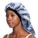 Boné de dormir Awefeel Large Braids Satin Bonnet Jumbo Azul Claro Boné de dormir Awefeel Large Braids Satin Bonnet Jumbo Azul Claro
