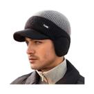 Boné De Malha Bicolor Estilo Dad Hat Com Proteção Para as Orelhas, Moderno, Para Uso Externo, Para