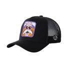 Boné De Malha Hip-Hop Ajustável Com Bordado De Dragon Ball Son Goku Para Homens, Visor De Verão