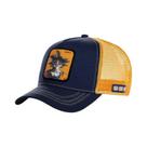 Boné De Malha Hip-Hop Ajustável Com Bordado Do Dragon Ball Son Goku Para Homens, Visor De Verão