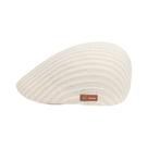 Boné de malha plana Gatsby Newsboy, chapéu para homens, branco
