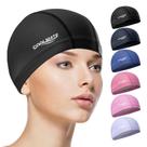 Boné de natação COOLMATE, tecido impermeável para adultos, preto