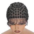 Boné de peruca trançado UCABEWEL em crochê duplo de renda completa com cabelo de bebê
