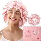 Boné de seda LitBear 100% Mulberry Silk 22 Momme para mulheres