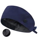 Boné de trabalho QBA ajustável de algodão com botão roxo ameba