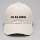 Boné dead head fitão aba curva escrita feliz no simples Boné dead head fitão aba curva escrita feliz no simples
