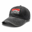 Bone Desbotado Estilo Marlboro Vintage F1 Anos 80 Racing - Preto