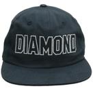 Boné Diamond Headwear Outline 6 Panel Unstructured Snapback Preto Boné Diamond Headwear Outline 6 Panel Unstructured Snapback Preto