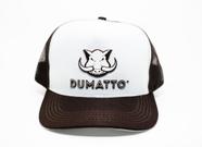 Boné dumatto branco/marrom/marrom
