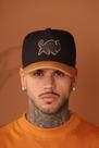 Boné Effel Culture Snapback Aba e Logo material sintético Ref-2026-5984 - Preto - Unico