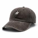 Bone Estilo Polo Cavalinho Retro Desbotado Vintage Baseball - Marrom