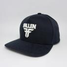 Boné Fallen Snapback Sarja Bordado Preto e Branco Aba Curva - Adulto