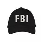 Boné FBI C/ Bordado Branco Festas Boné FBI C/ Bordado Branco Festas