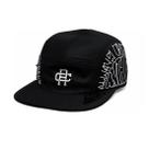 Bone Five Panel Anth Co Draw Aba Reta Preto Fita Sb9286