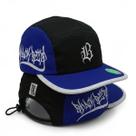 Boné Five Panel Preto Tela Strapback Black Bird Aba Flexível EVA Unissex Boné Five Panel Preto Tela Strapback Black Bird Aba Flexível EVA Unissex