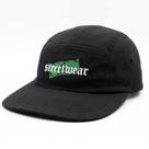 Boné Five Panel Preto Unissex Estilo Urbano Skatista Poliéster