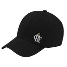 Boné Flamengo Bordado Crf Licenciado Aba Curva Preto