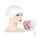 Boné Hijab Feminino de Cetim Modal - Dupla Camada, Turbante e Cachecol Boné Hijab Feminino de Cetim Modal - Dupla Camada, Turbante e Cachecol