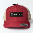 Boné Importado Ariat Bordo e Branco Patch Frontal A300015504 Cor:Bordô