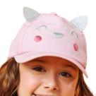 Boné Infantil Feminino Kukiê Gatinha Rosa Claro - 65291 Boné Infantil Feminino Kukiê Gatinha Rosa Claro - 65291
