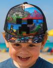 Boné Infantil Roblox Colorido Confortável Estiloso Meninos e Meninas 4 a 8 Anos
