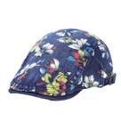 Boné jeans floral para homens, jornaleiro ajustável Gatsby Ivy C