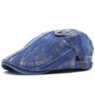 Boné jeans lavado, liso, vintage, Ivy Gatsby Newsboy