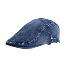 Boné jeans liso unissex Gatsby Newsboy, chapéu vintage casual Boné jeans liso unissex Gatsby Newsboy, chapéu vintage casual
