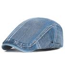 Boné jeans plano Gatsby Newsboy, chapéu listrado, boné Scally V masculino